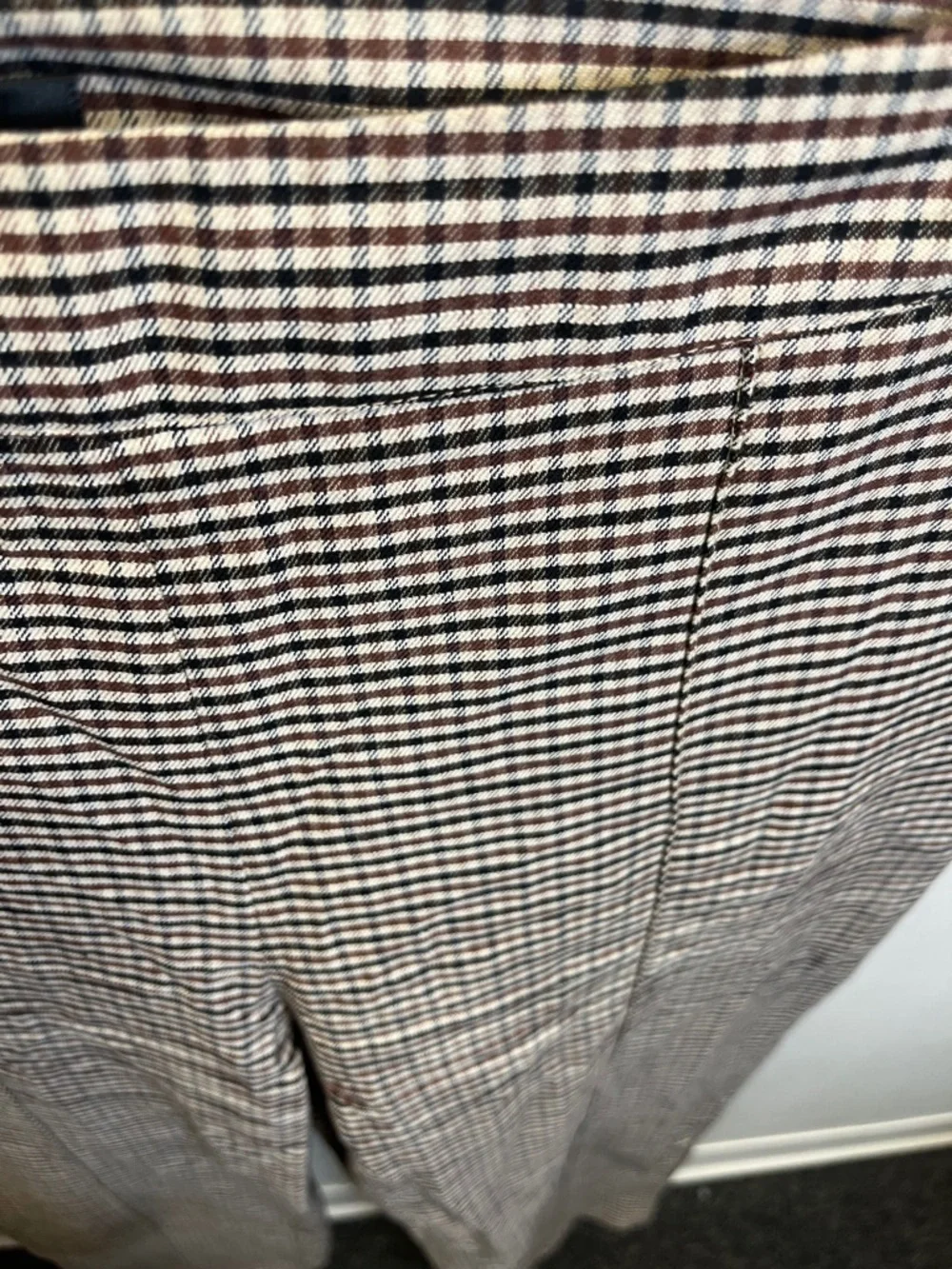 SHEIN Classic Houndstooth Single-Button Blazer - Brown/Black with Pants